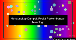 grafik dampak positif perkembangan teknologi