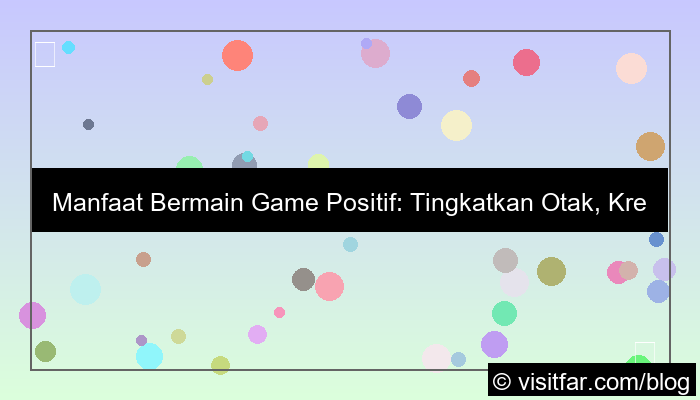 ilustrasi manfaat bermain game secara positif
