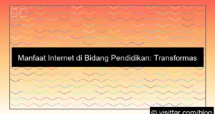 visual manfaat internet di bidang pendidikan