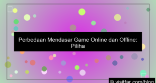 gambar perbedaan game online dan offline