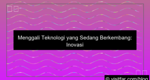 teknologi yang sedang berkembang