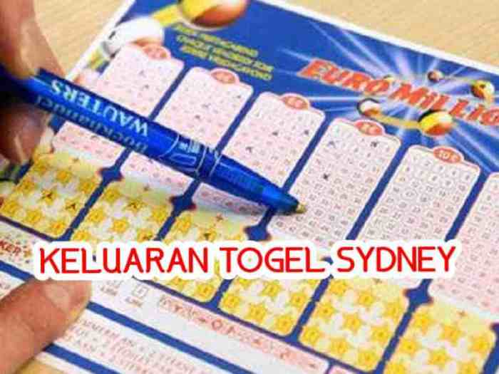 Keluaran togel sydney